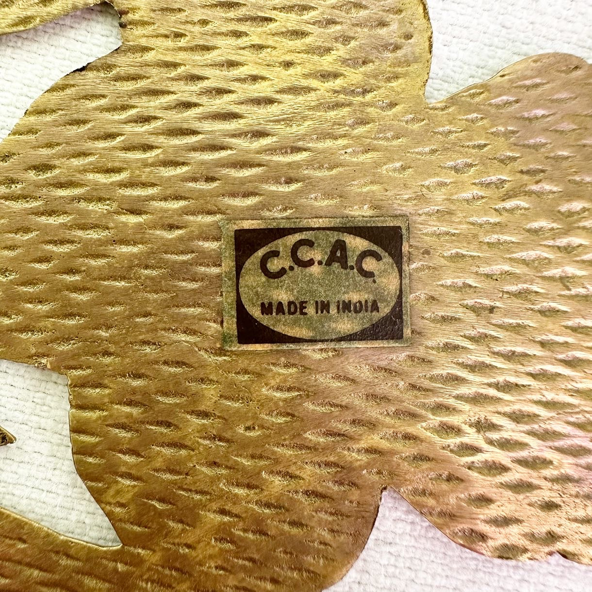 Brass Iris Trivet