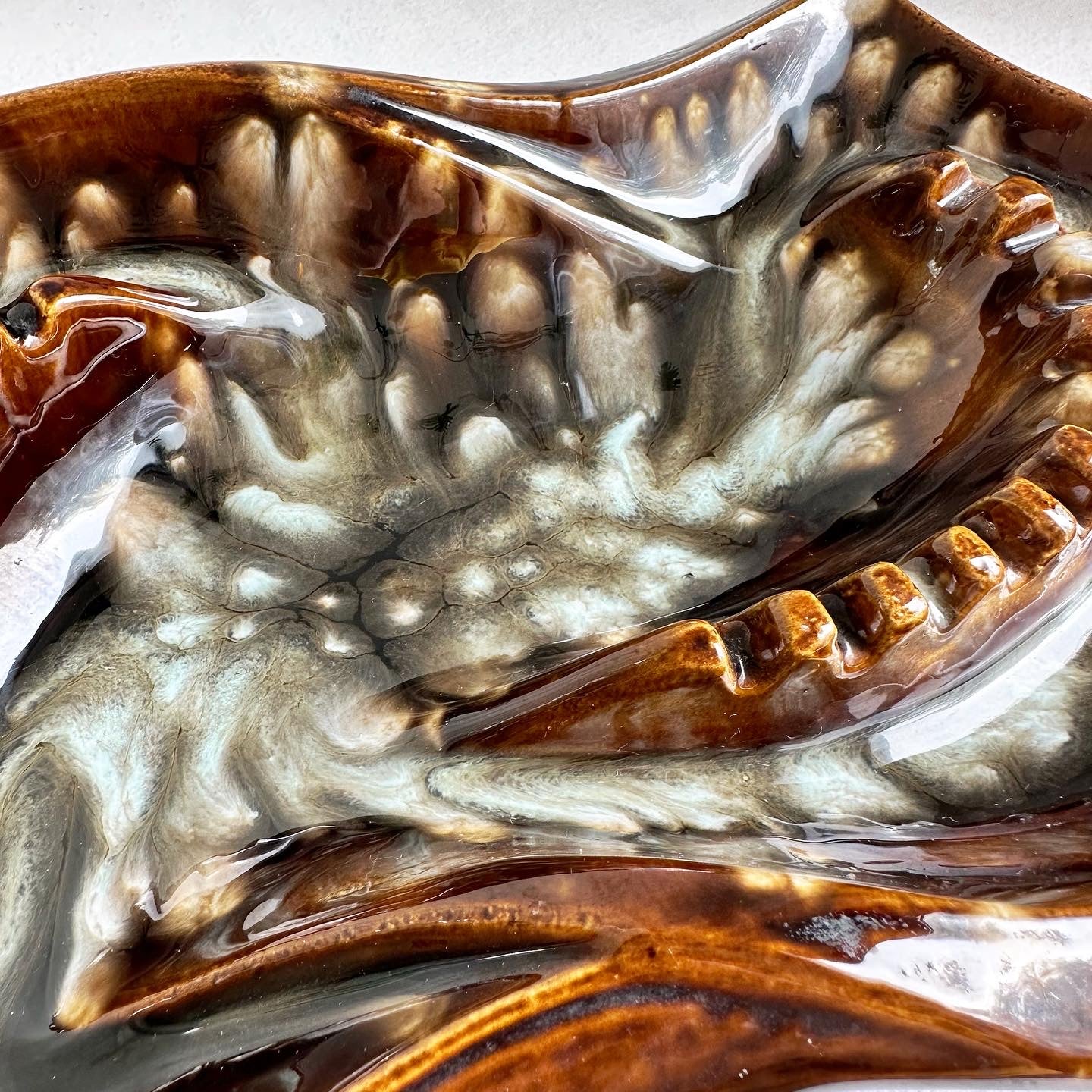 Brown Spatter Mega Ashtray