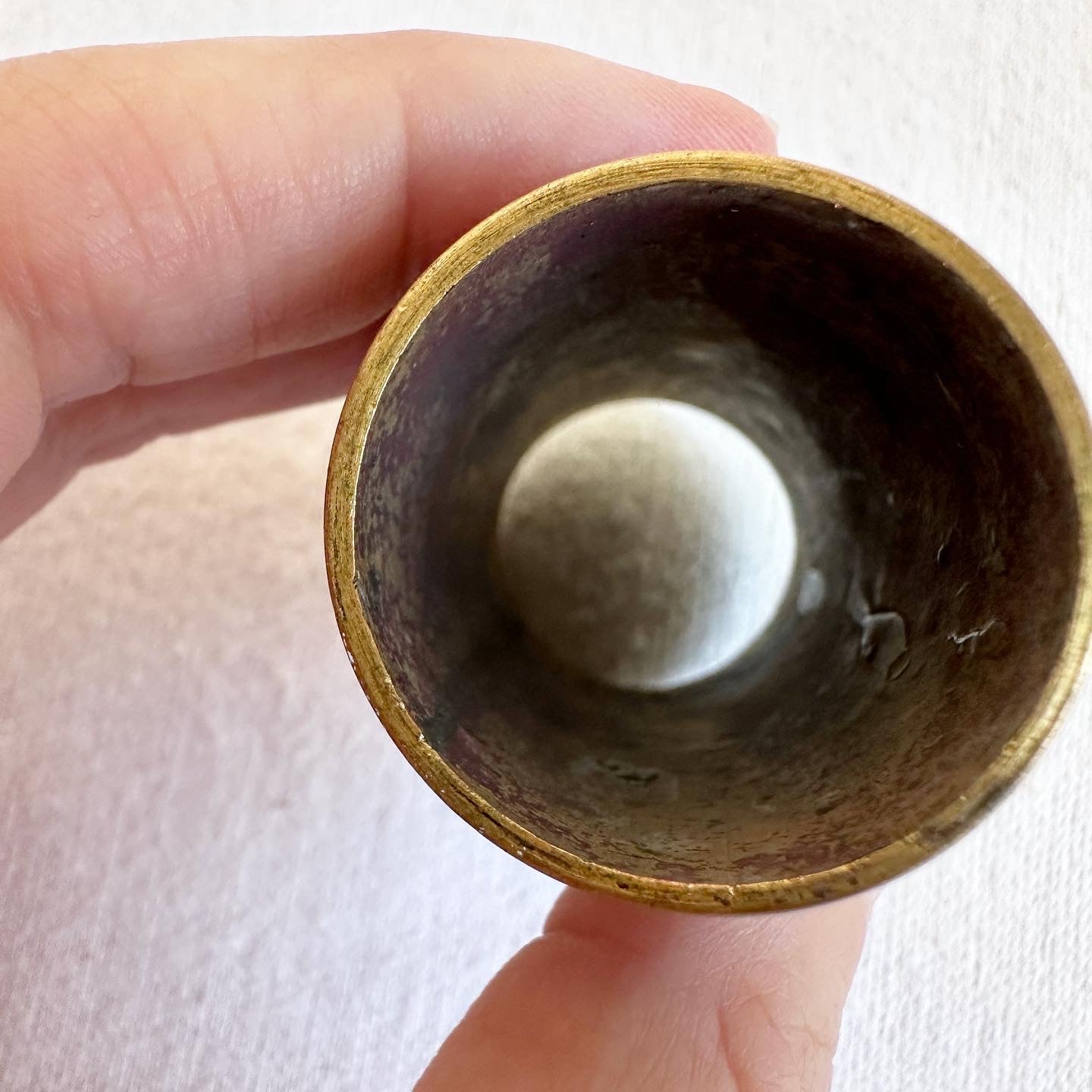 Garnet Chinese Cloisonné Tube
