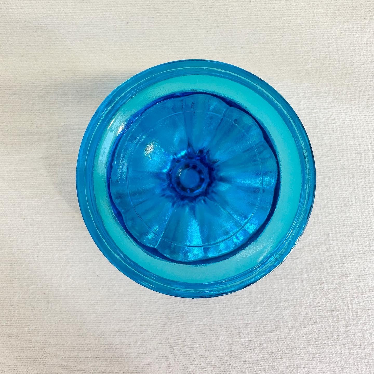 Blue Pedestal Dish