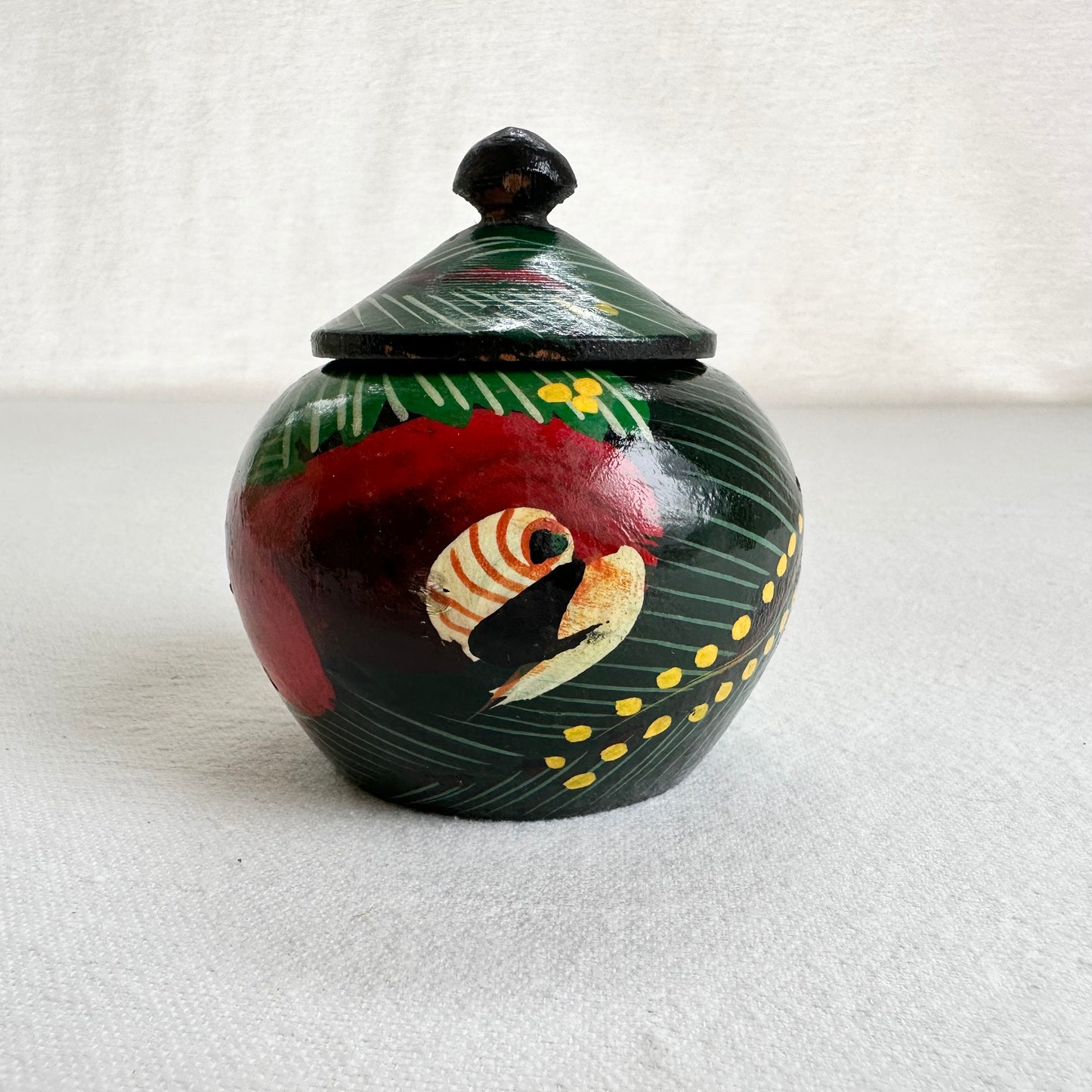 Hand Painted Parrot Box