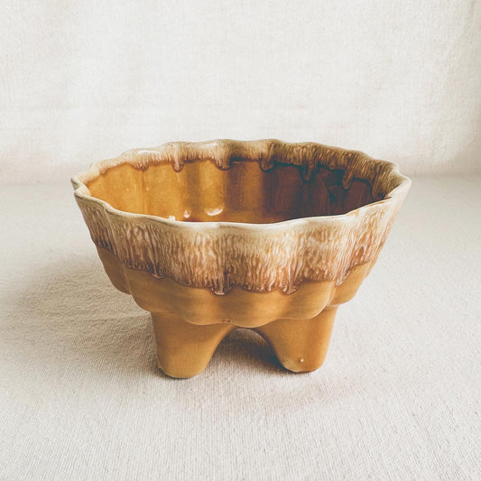 Mustard Yellow Footed Planter