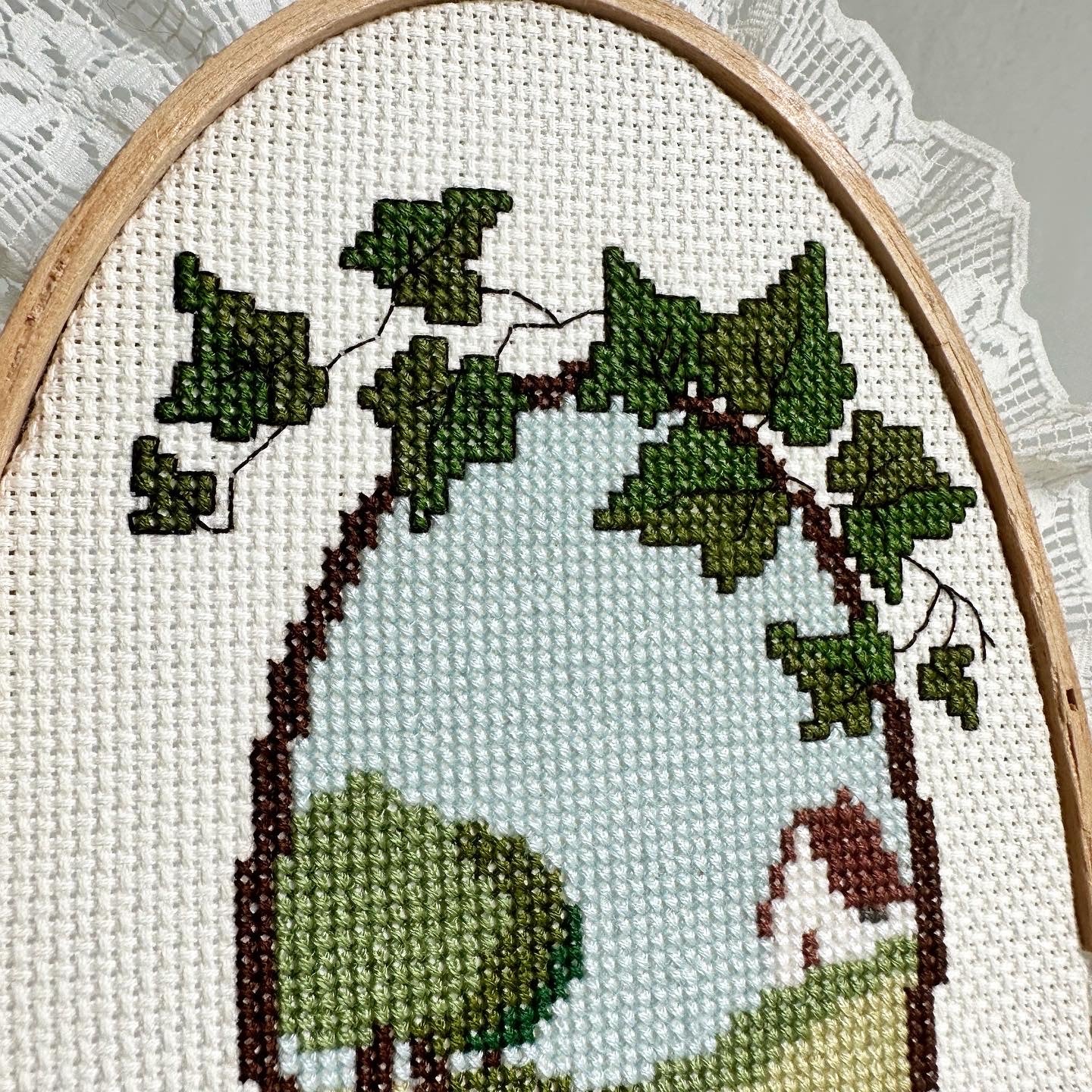 Four Seasons Cross-Stitched