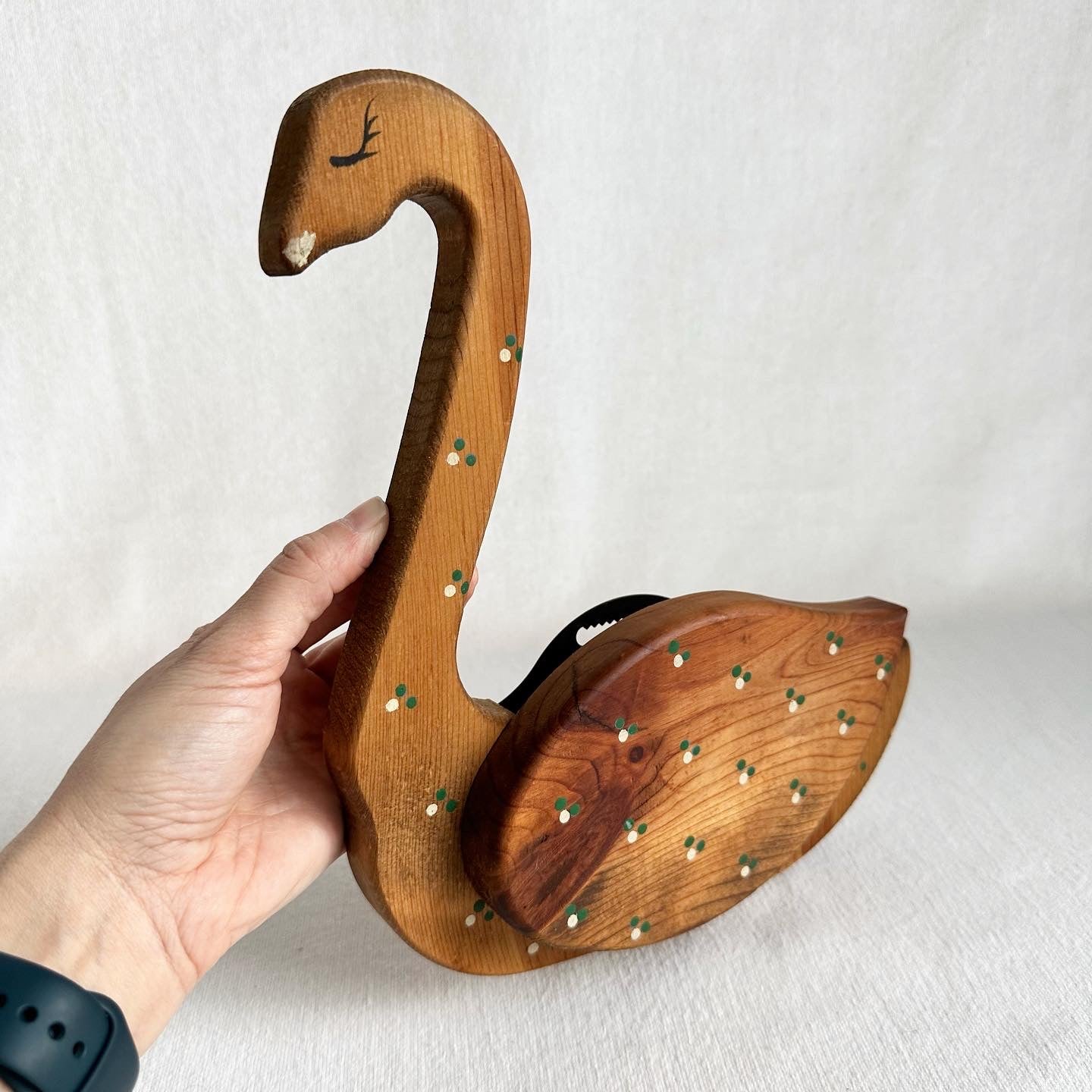 Wooden Wall Duck w Pocket
