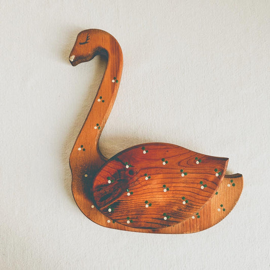 Wooden Wall Duck w Pocket