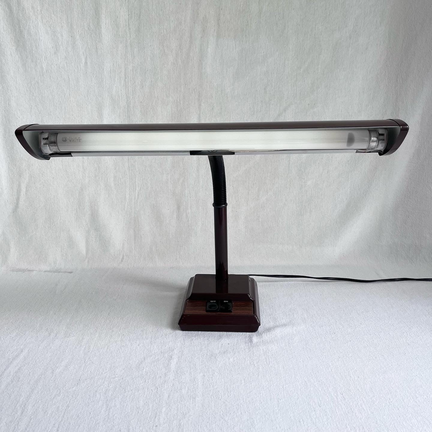Brown Gooseneck Desk Lamp