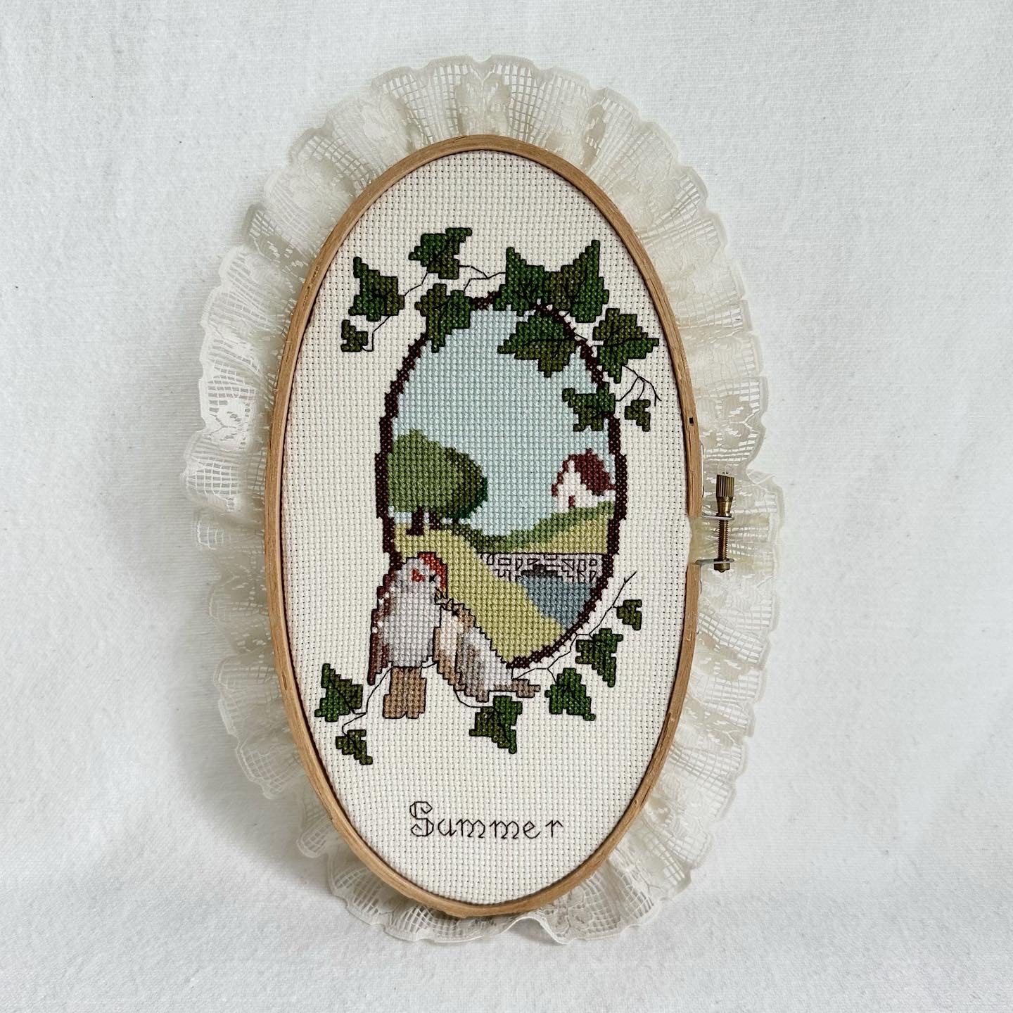 Four Seasons Cross-Stitched