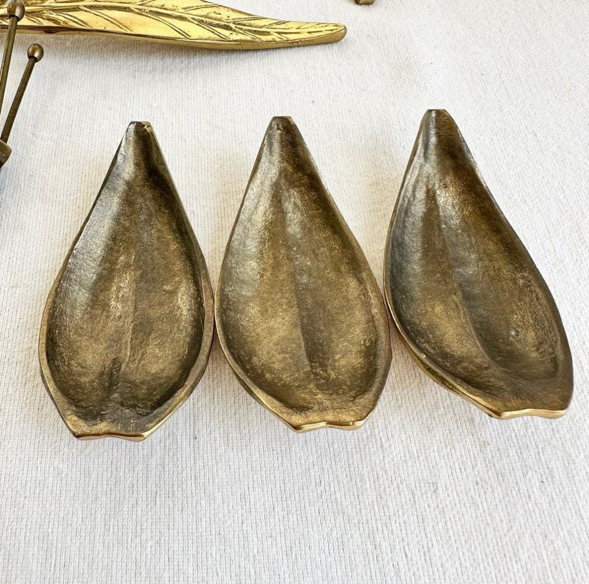 Floral Brass 60s Party Ashtray