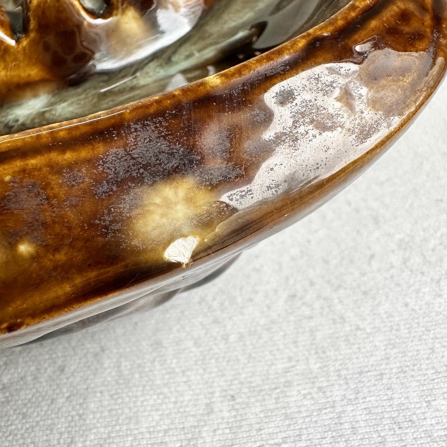 Brown Spatter Mega Ashtray