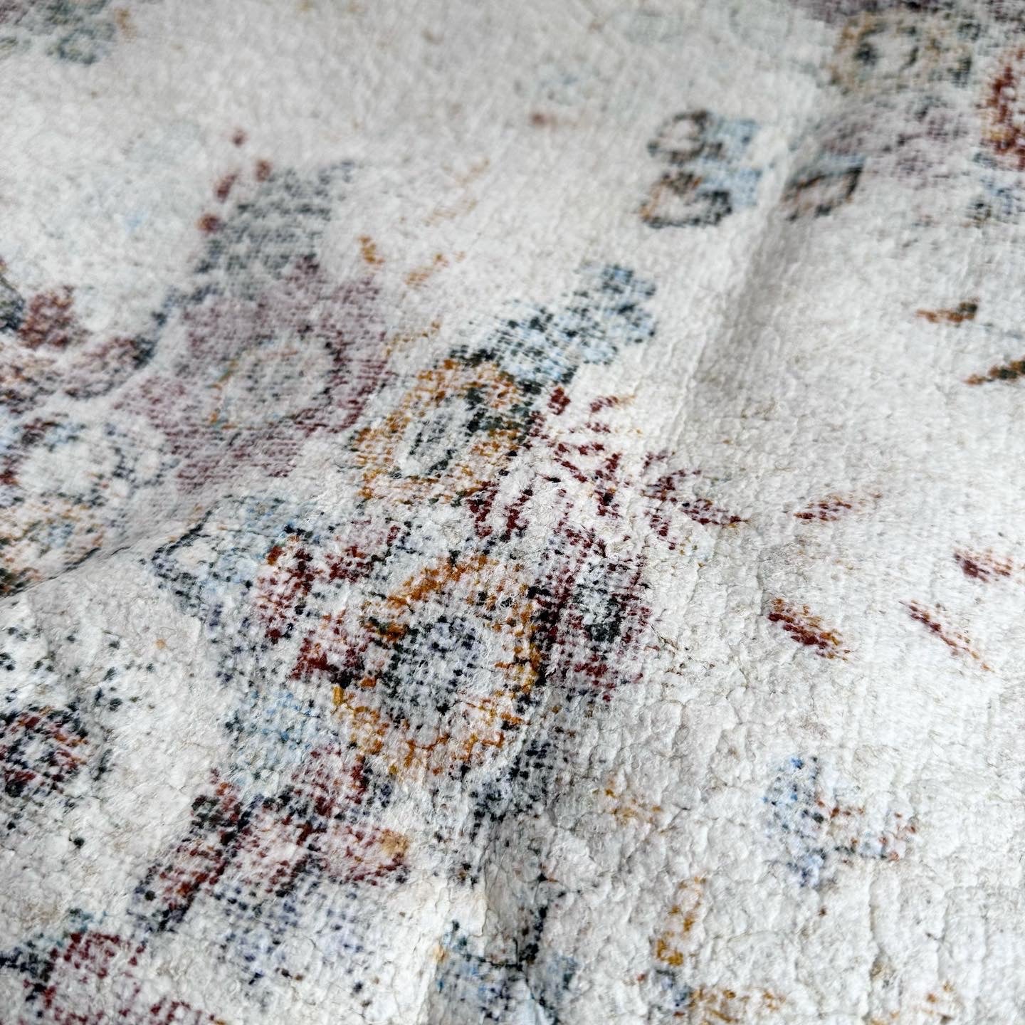 Blue + Brown Upholstery Fabric