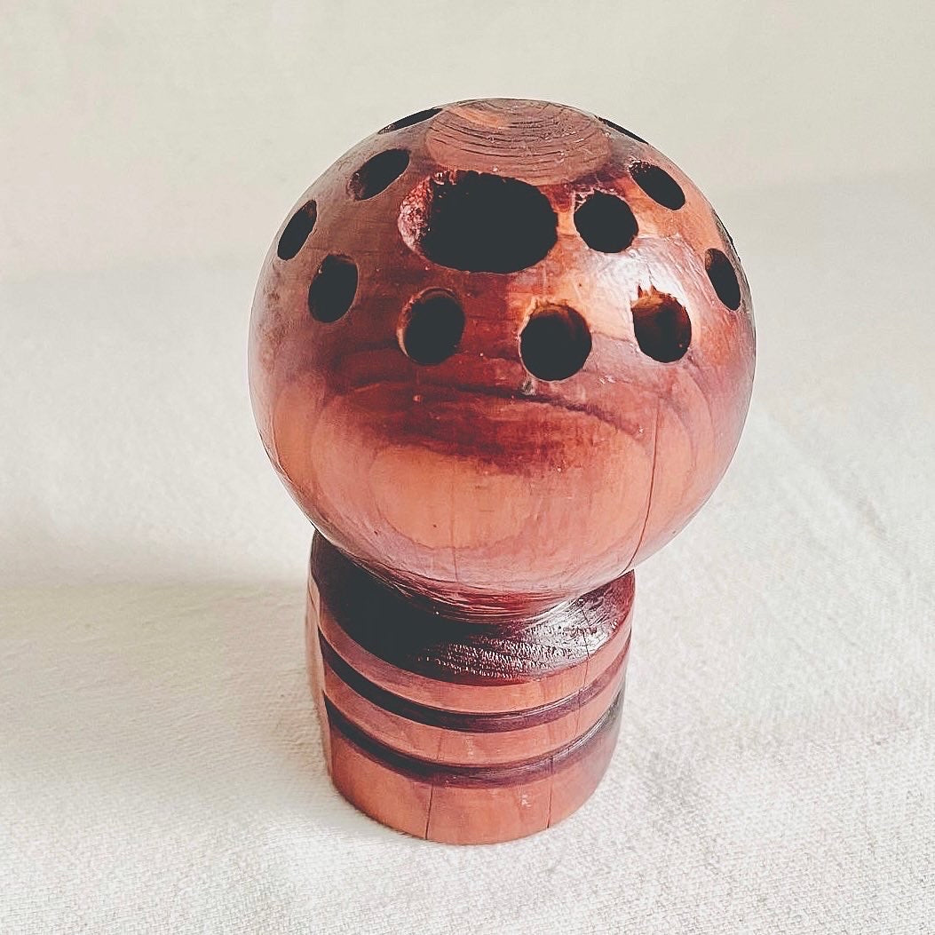 Wooden Pencil Holder/Flower Frog