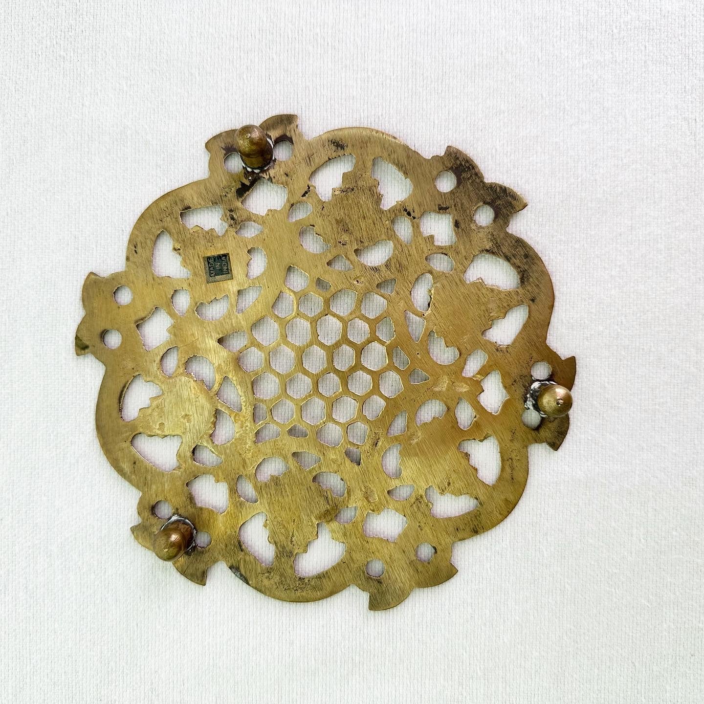 Brass Owl Trivet