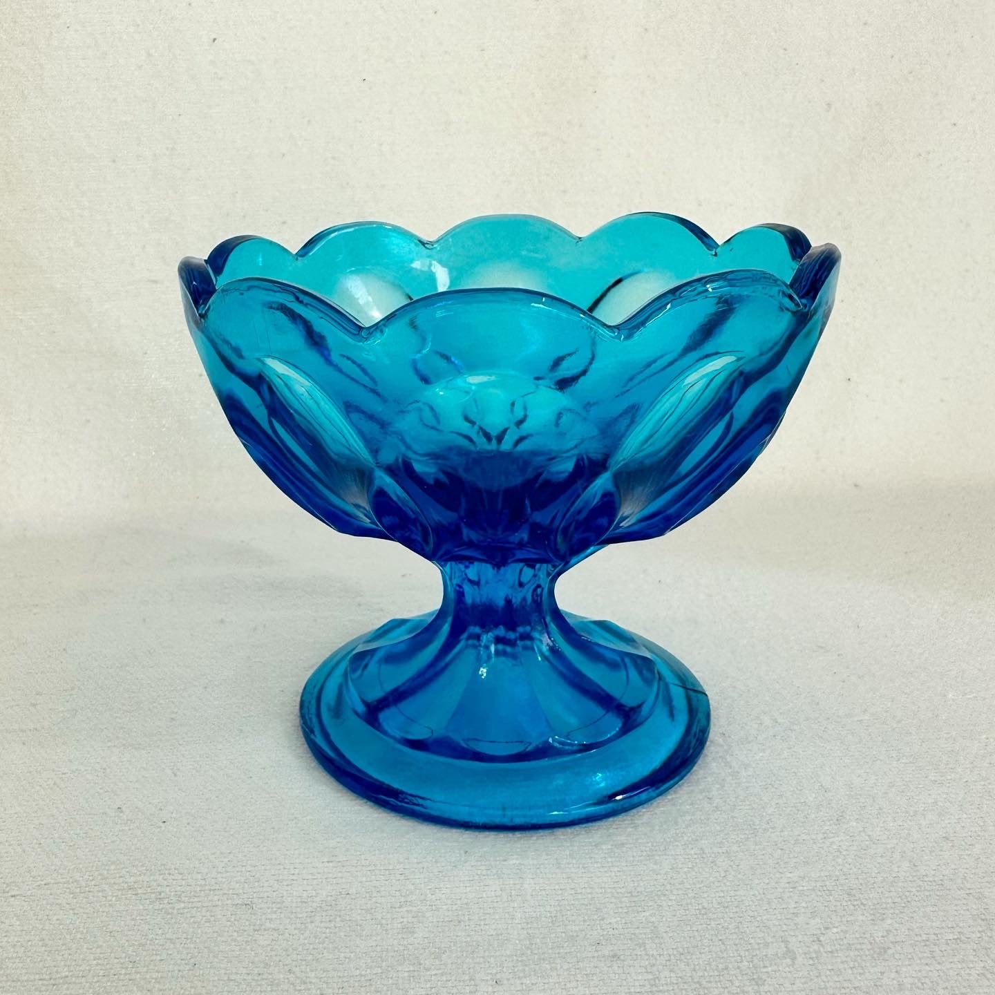 Blue Pedestal Dish