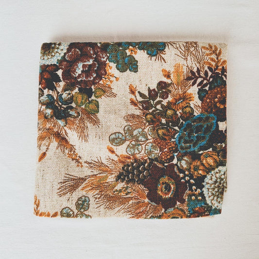 Blue + Brown Upholstery Fabric