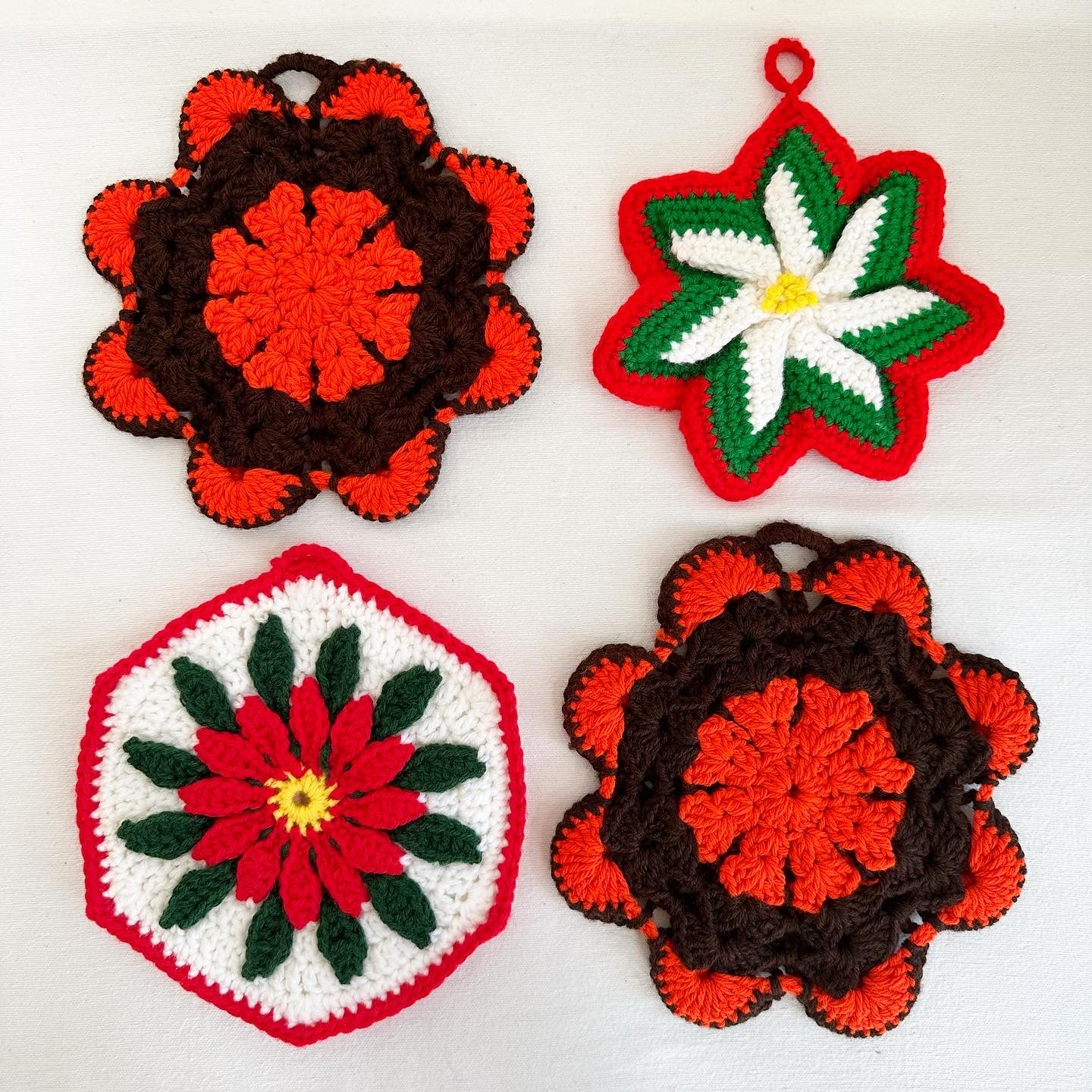 Handmade 70s Potholders