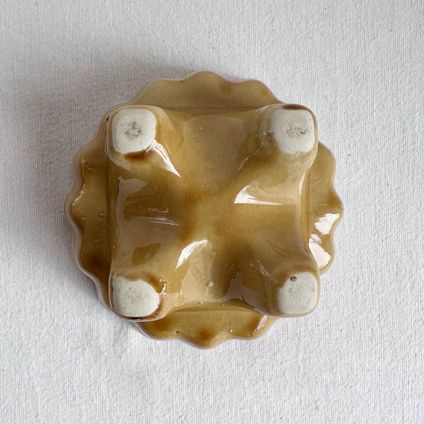 Mustard Yellow Footed Planter