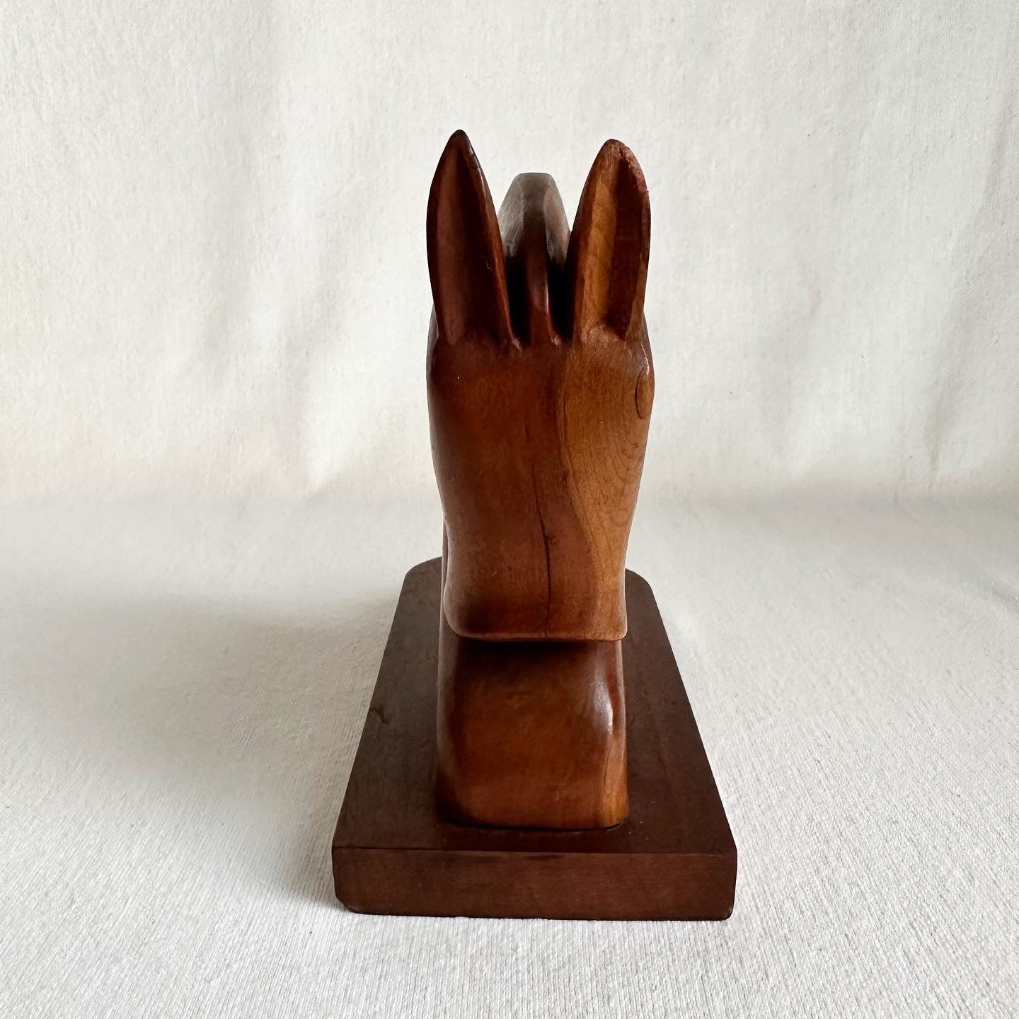 Wooden Horse Bookend