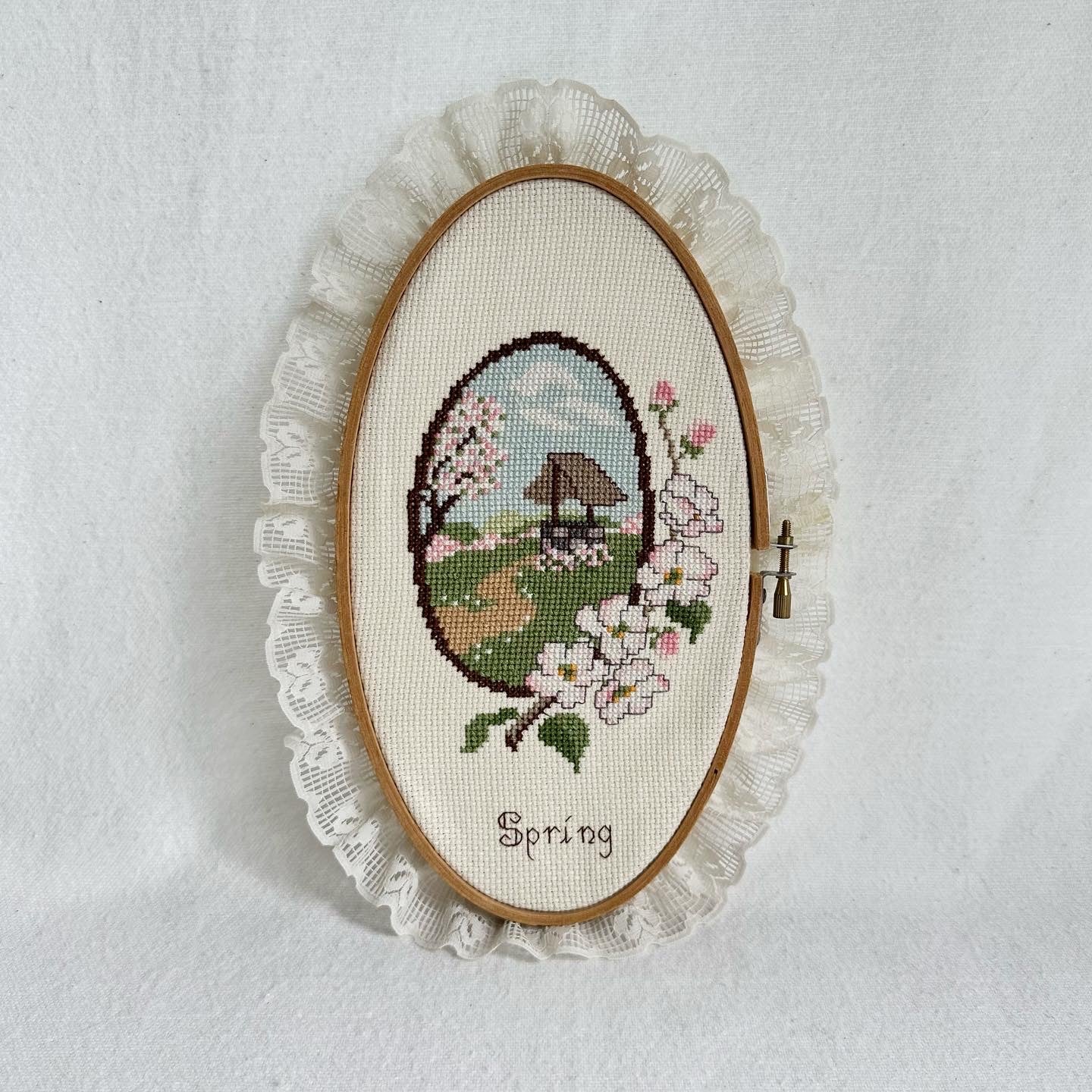 Four Seasons Cross-Stitched