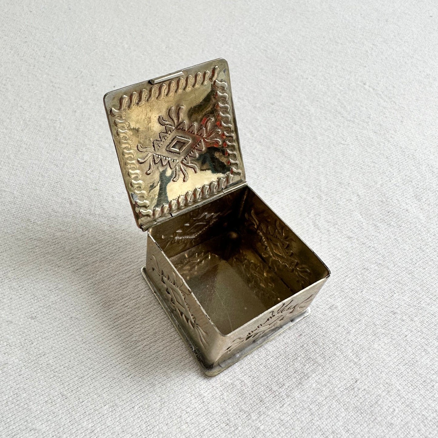 Small Engraved Silver Box