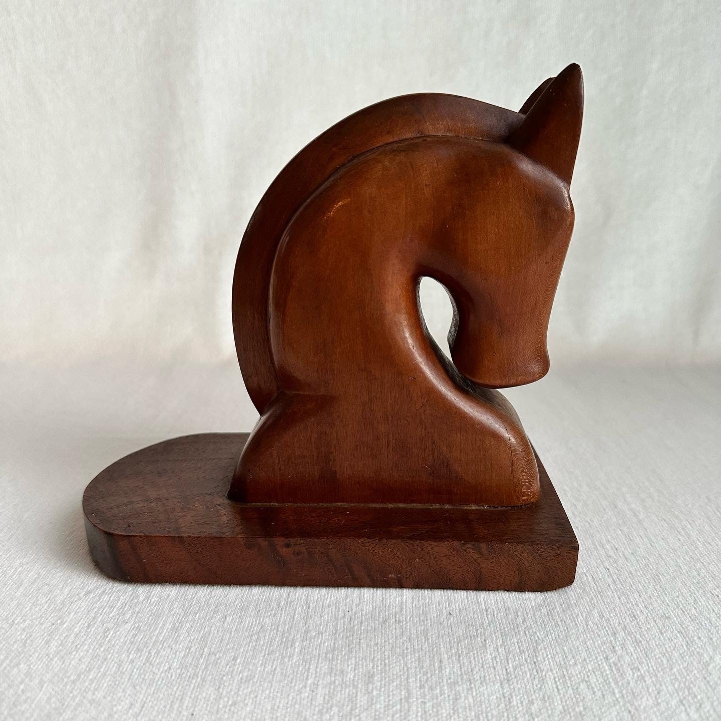 Wooden Horse Bookend