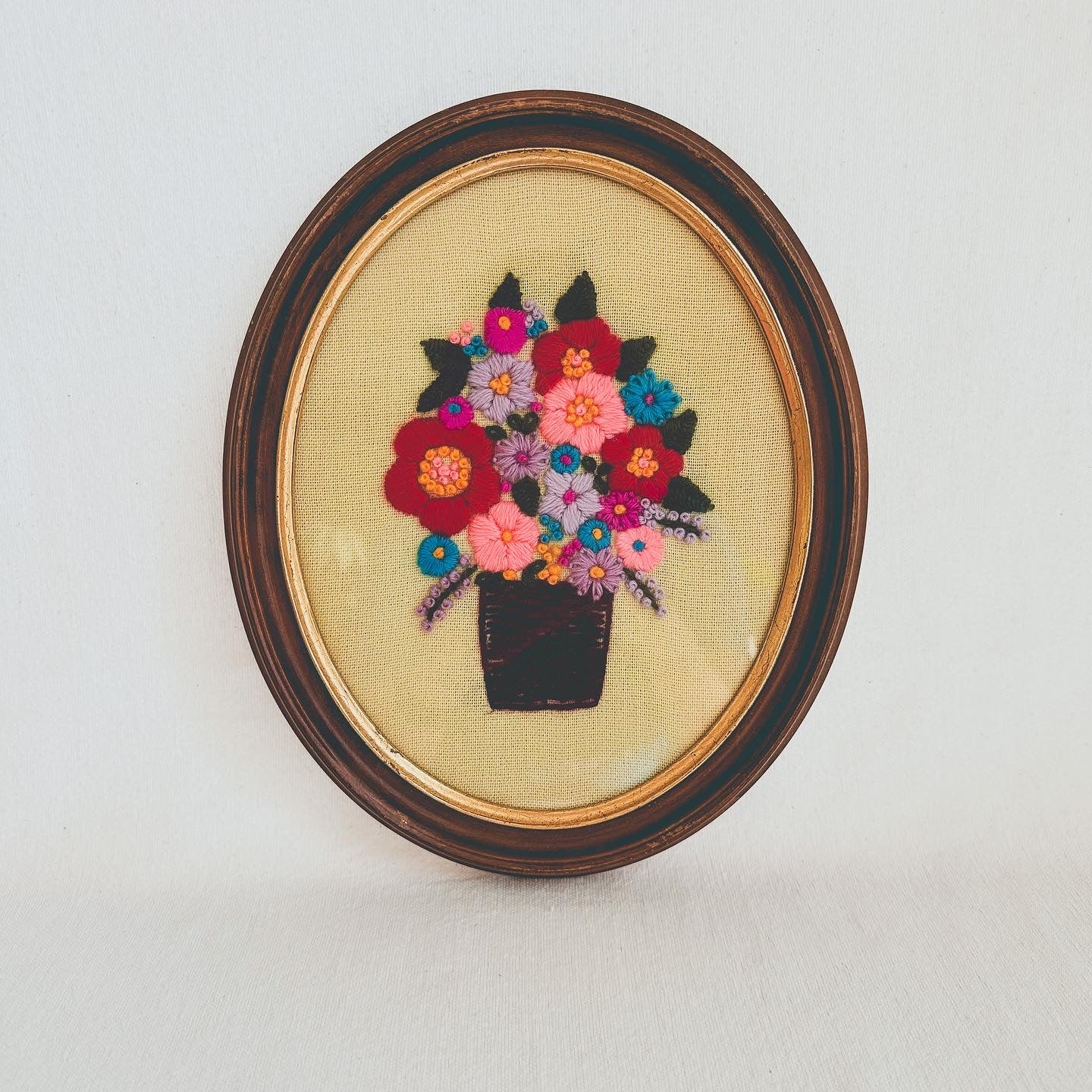 Floral Basket Crewel