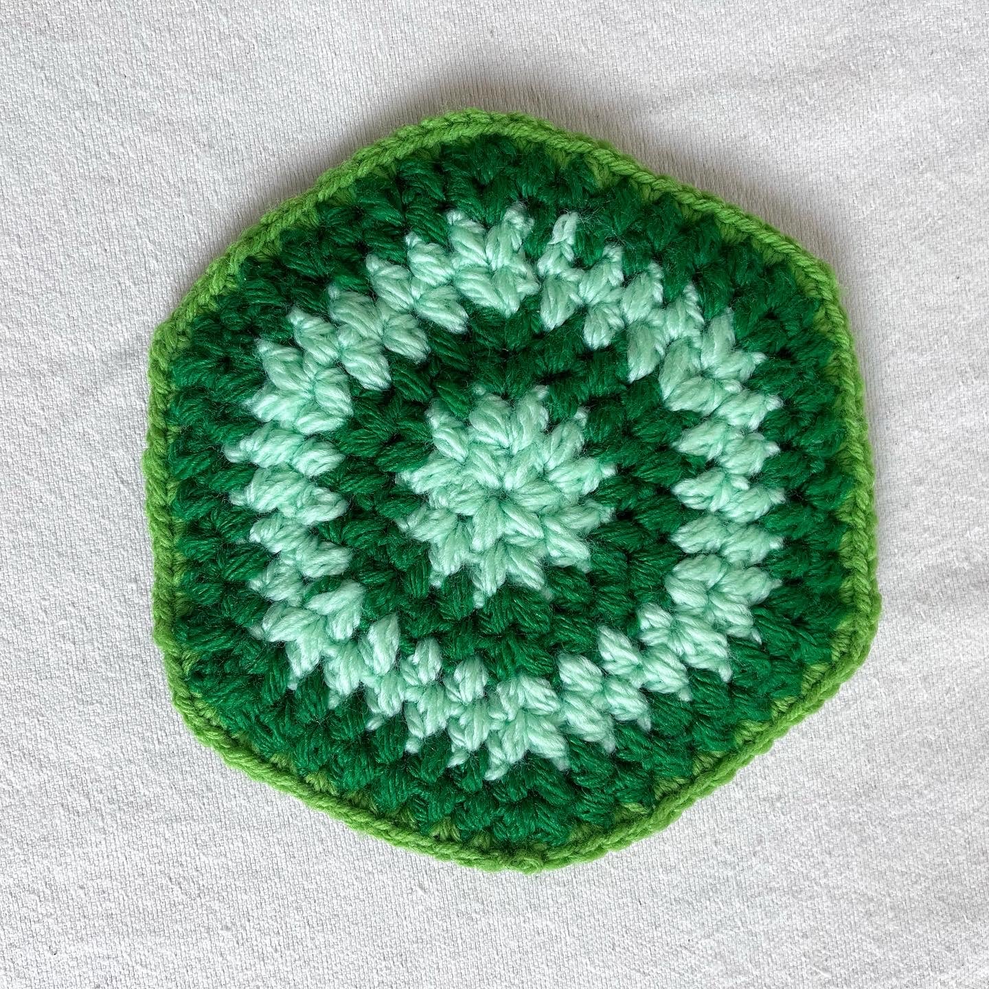 Green Hexagonal Potholder