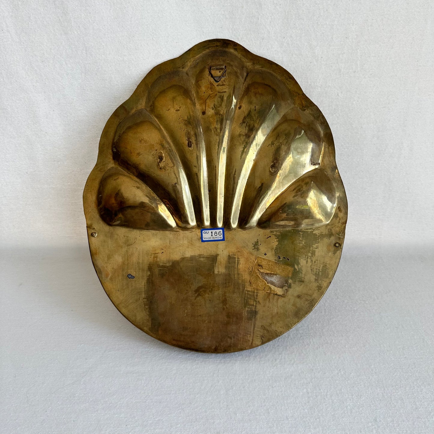 Large Brass Wall Planter
