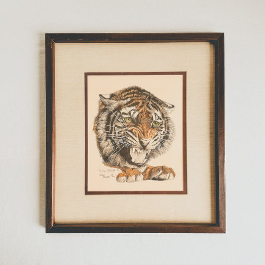 Philip Leonetti Original, signed litho tiger print