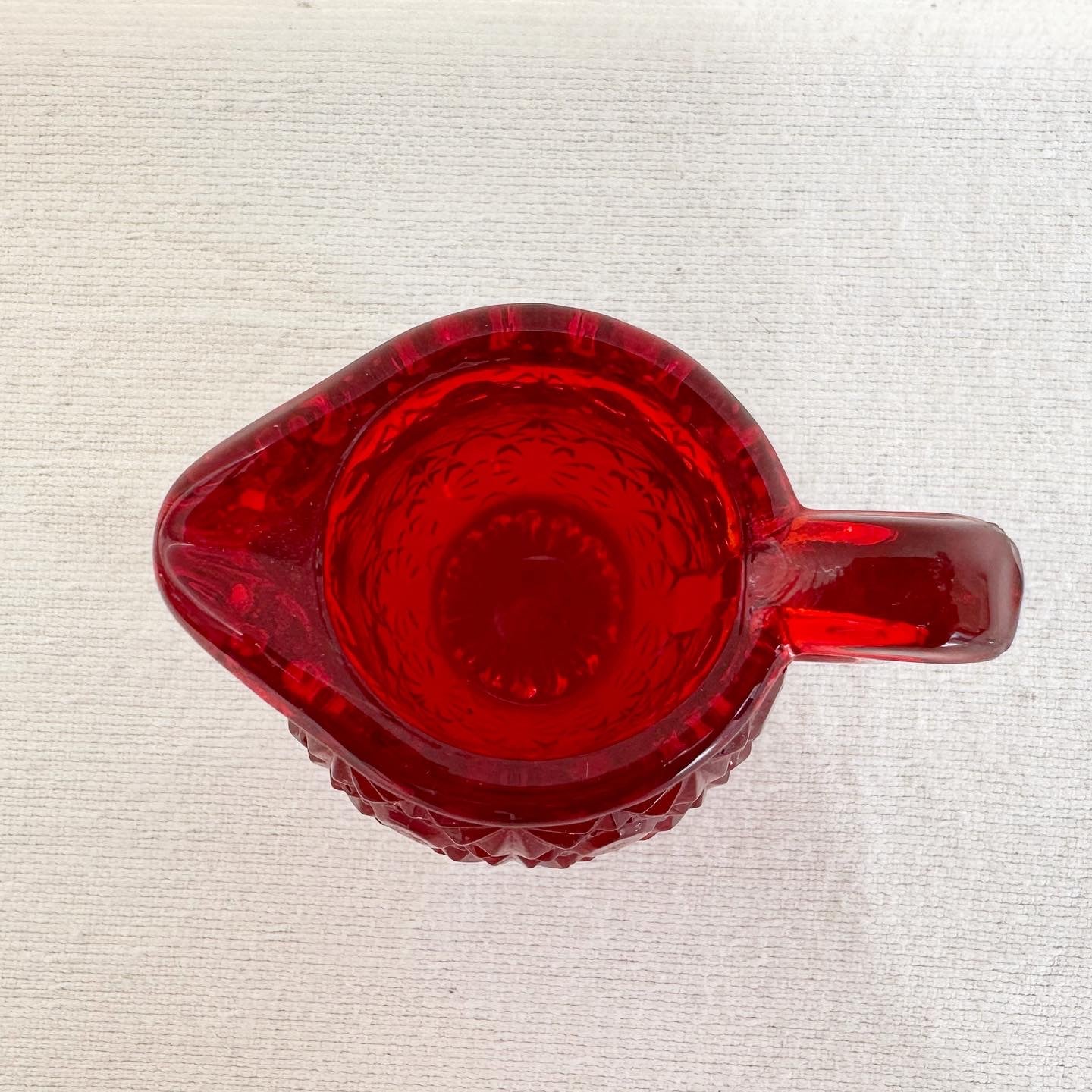Red Daisy + Button Miniature Pitcher