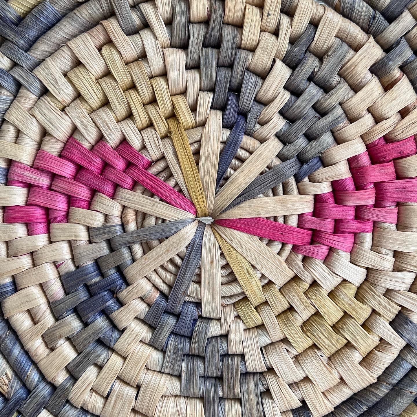 Round Colorful Basket Tray