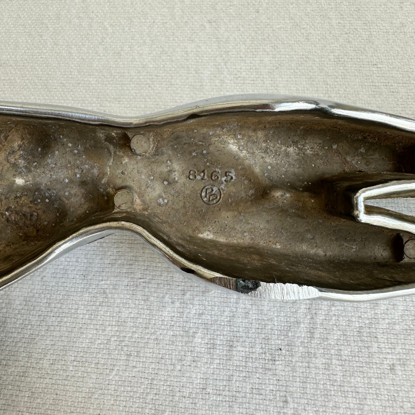 Naked Woman Chrome Hub Cap Ornament