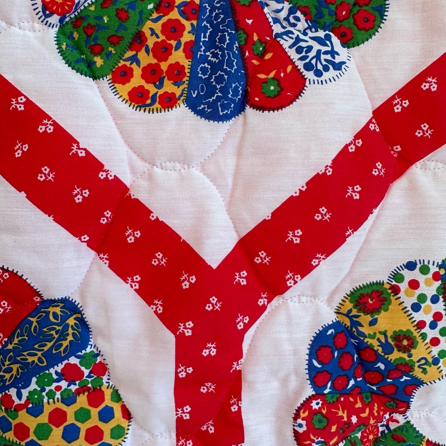 Red Quilted Pillow Sham