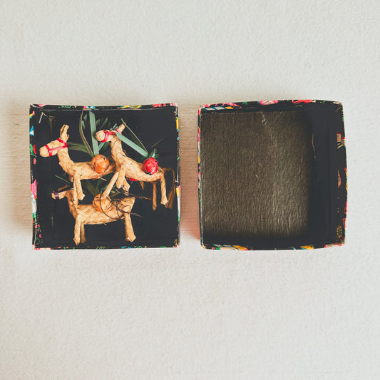 3 Handwoven Donkeys