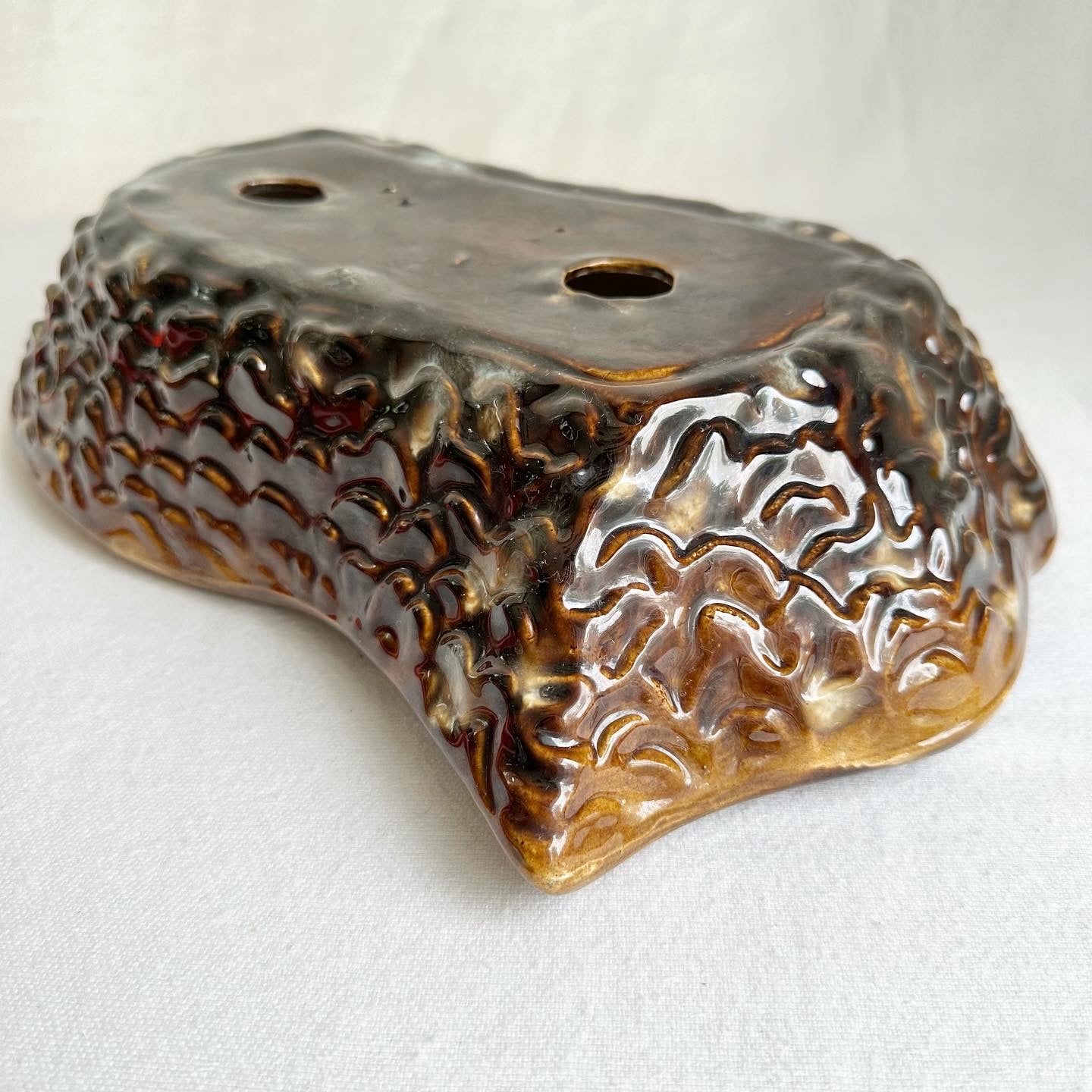 Brown Spatter Mega Ashtray