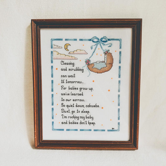 Babies Don’t Keep Embroidery