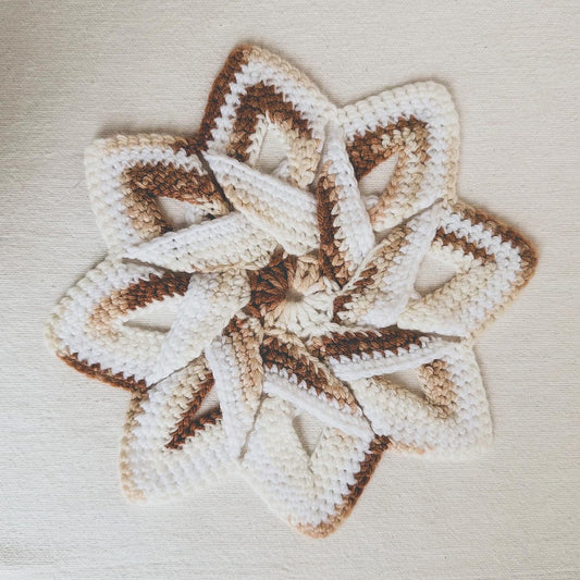 Brown + White Potholder