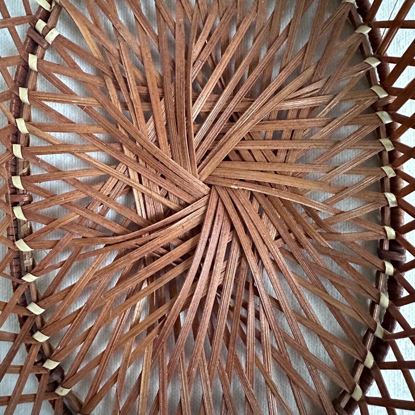 Oval Basket w White Trim