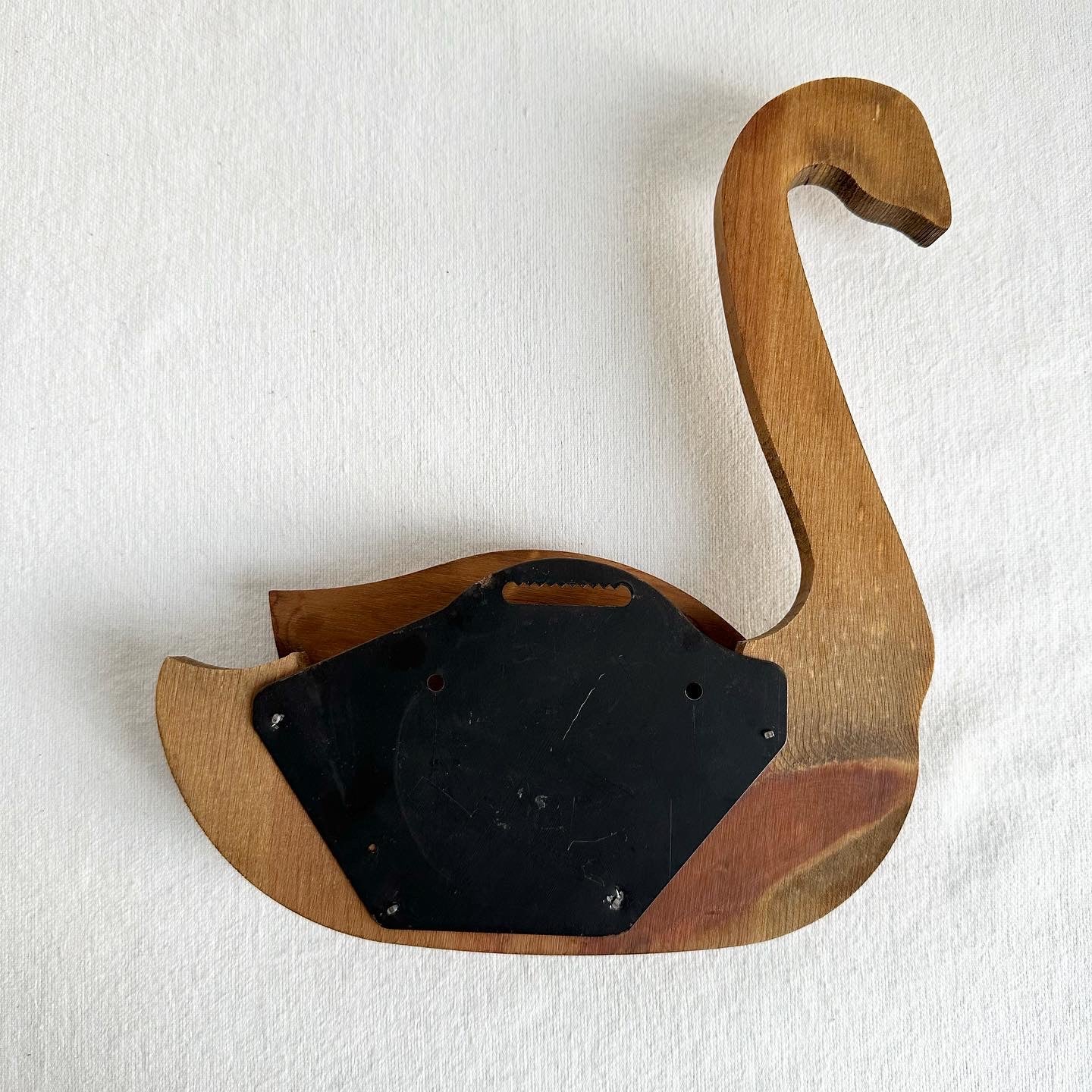Wooden Wall Duck w Pocket