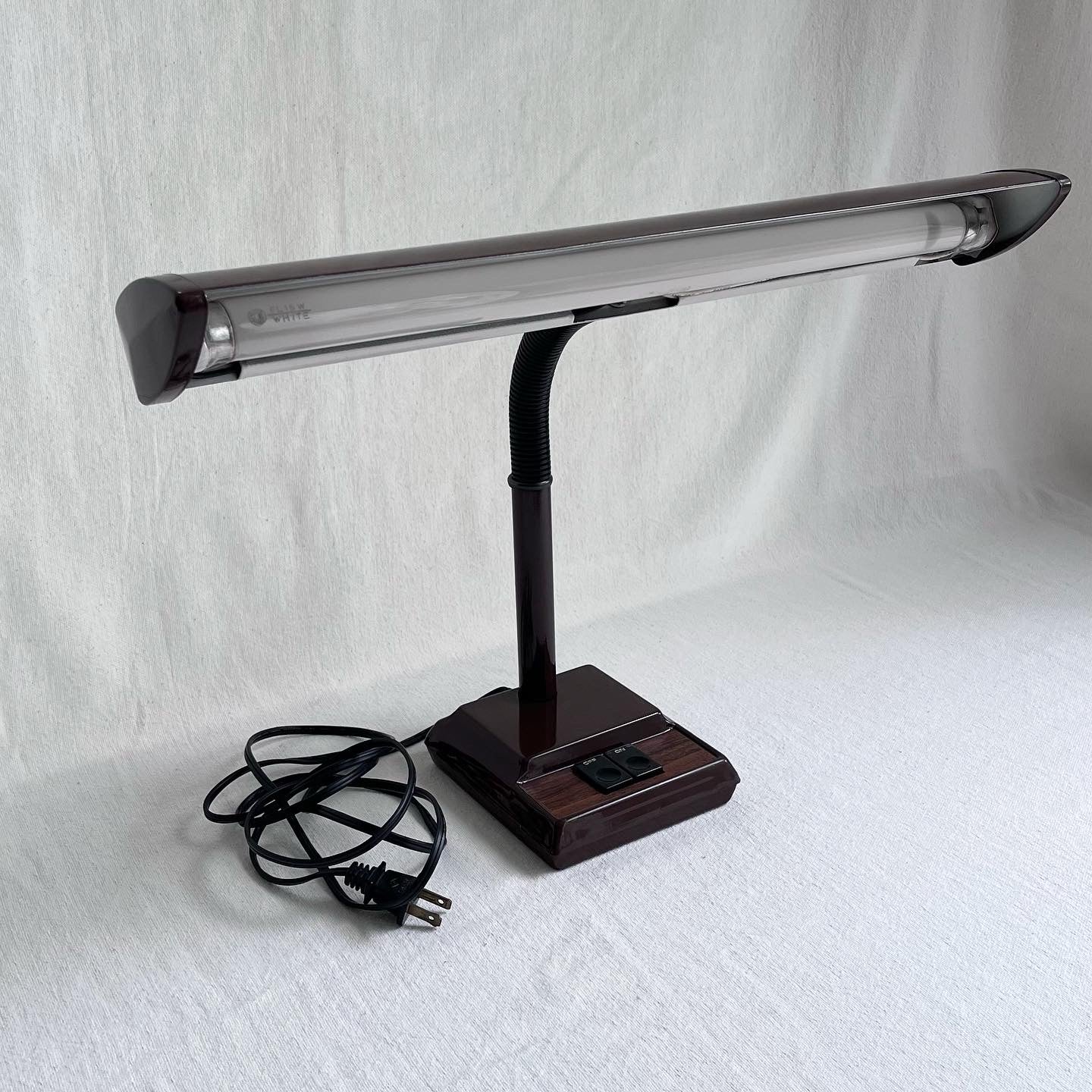 Brown Gooseneck Desk Lamp