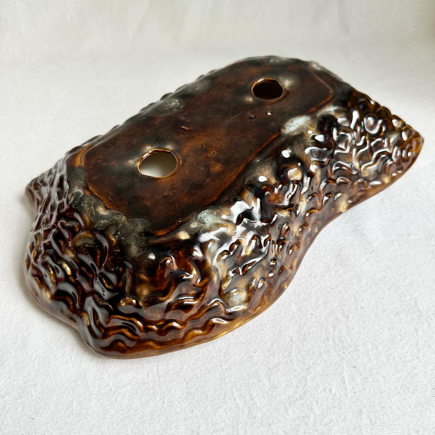 Brown Spatter Mega Ashtray