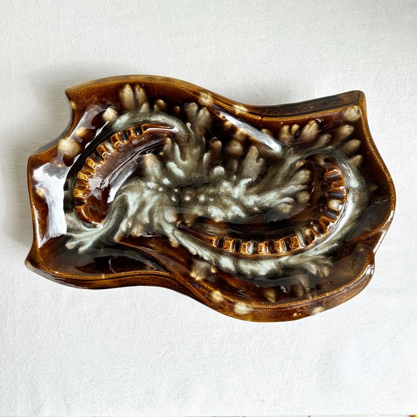 Brown Spatter Mega Ashtray