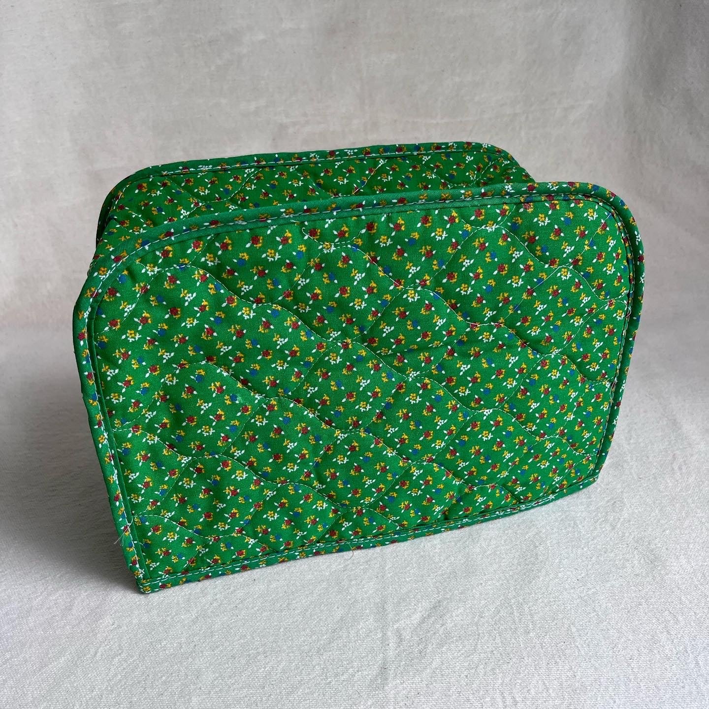 Green Floral Toaster Cover