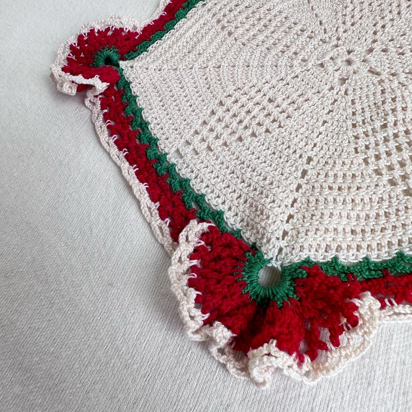 Handwoven Pentagonal Christmas Doily