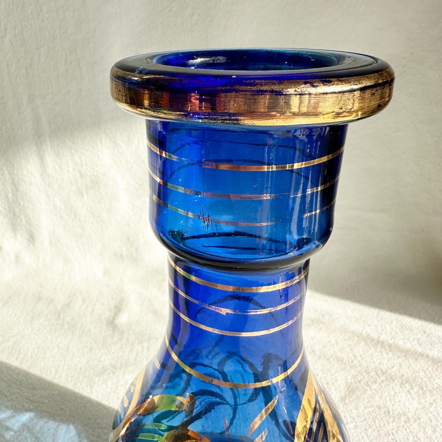 Antique Blue Base w a Cartouche of Nāṣer al-Dīn Shāh