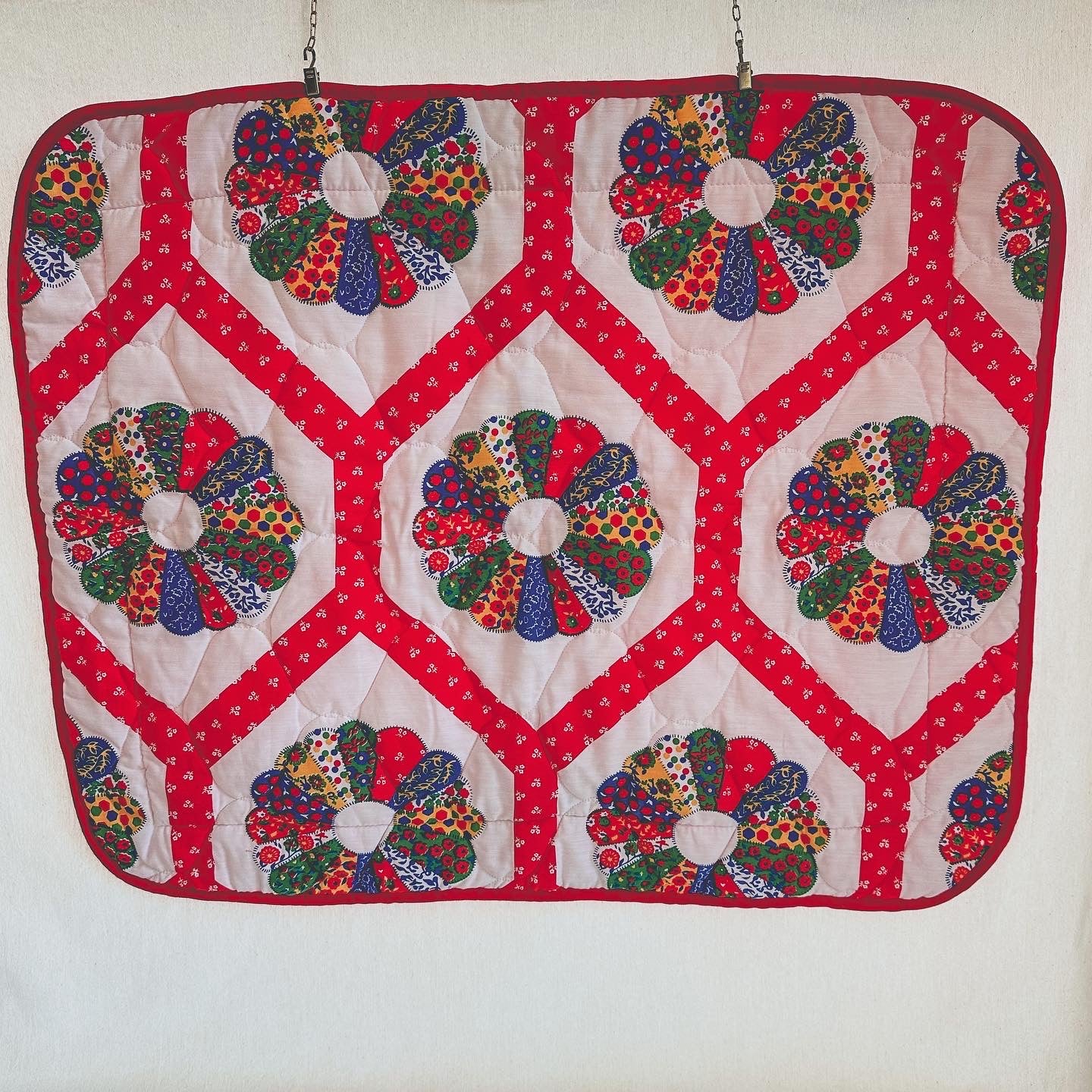 Red Quilted Pillow Sham