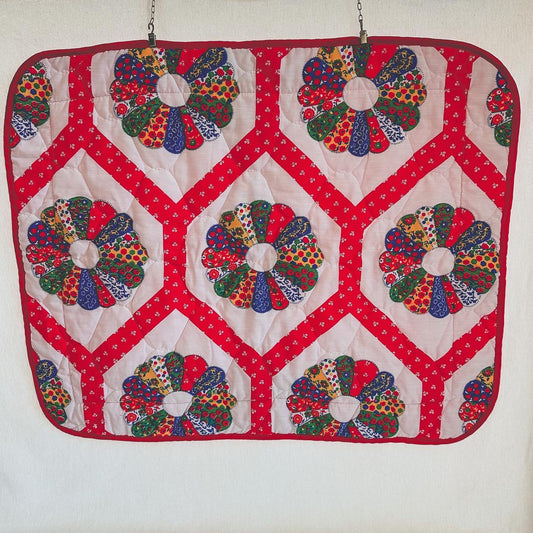 Red Quilted Pillow Sham