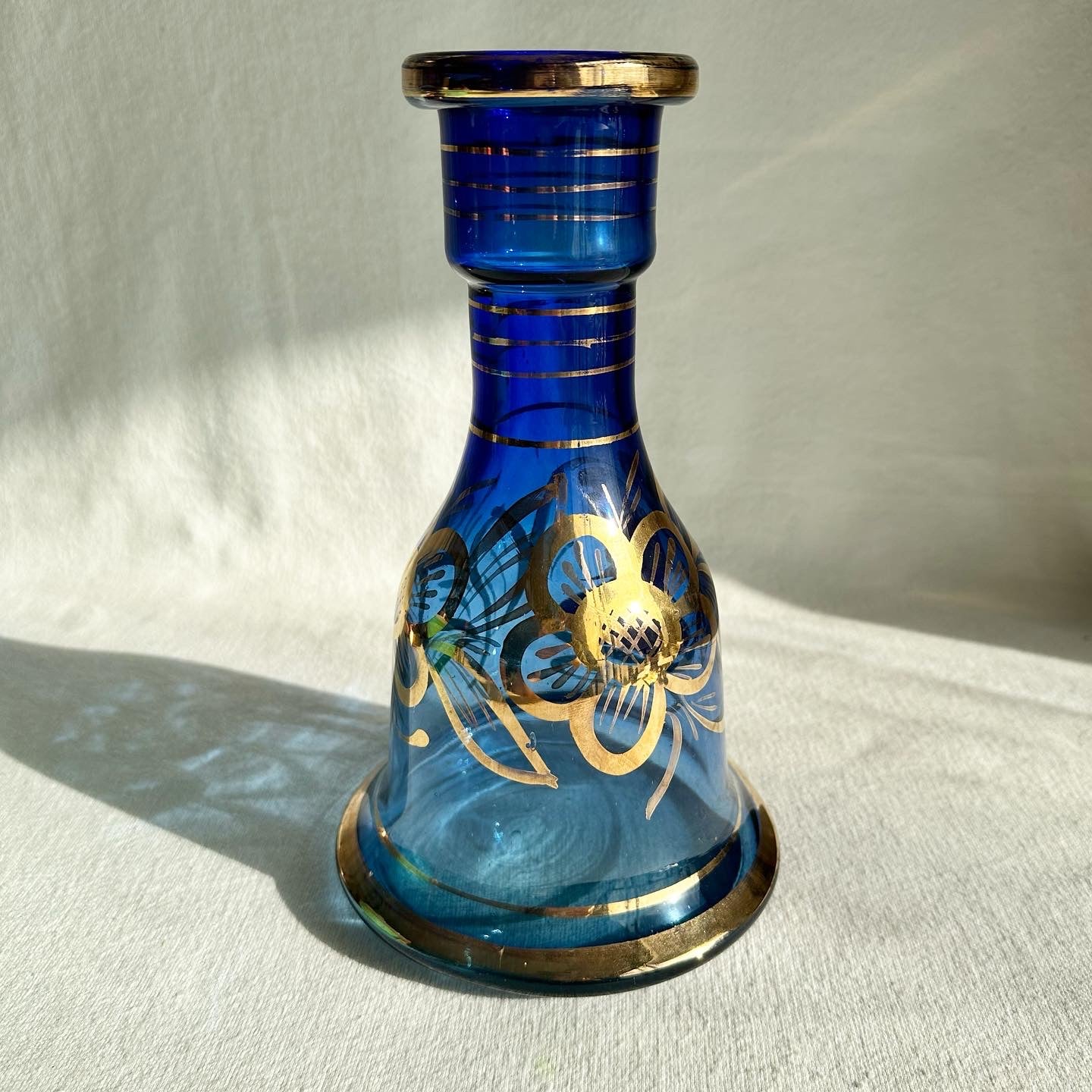 Antique Blue Base w a Cartouche of Nāṣer al-Dīn Shāh