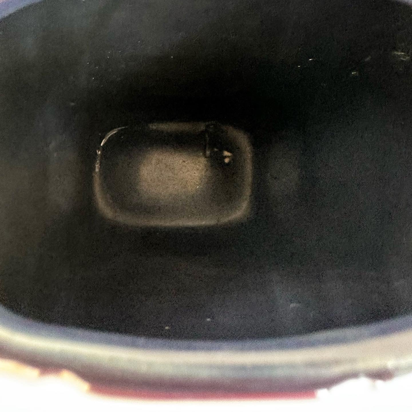 Navy Revival Art Deco Vase