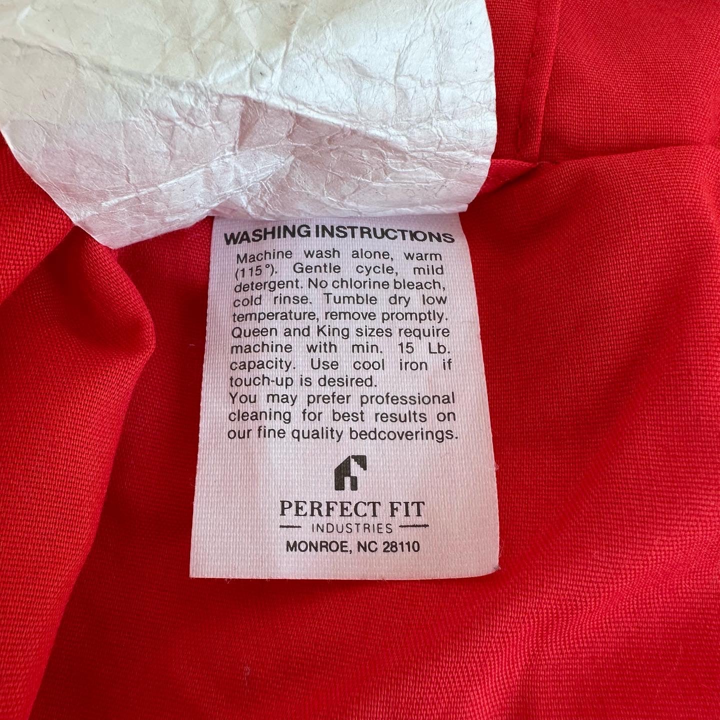 Red Quilted Pillow Sham