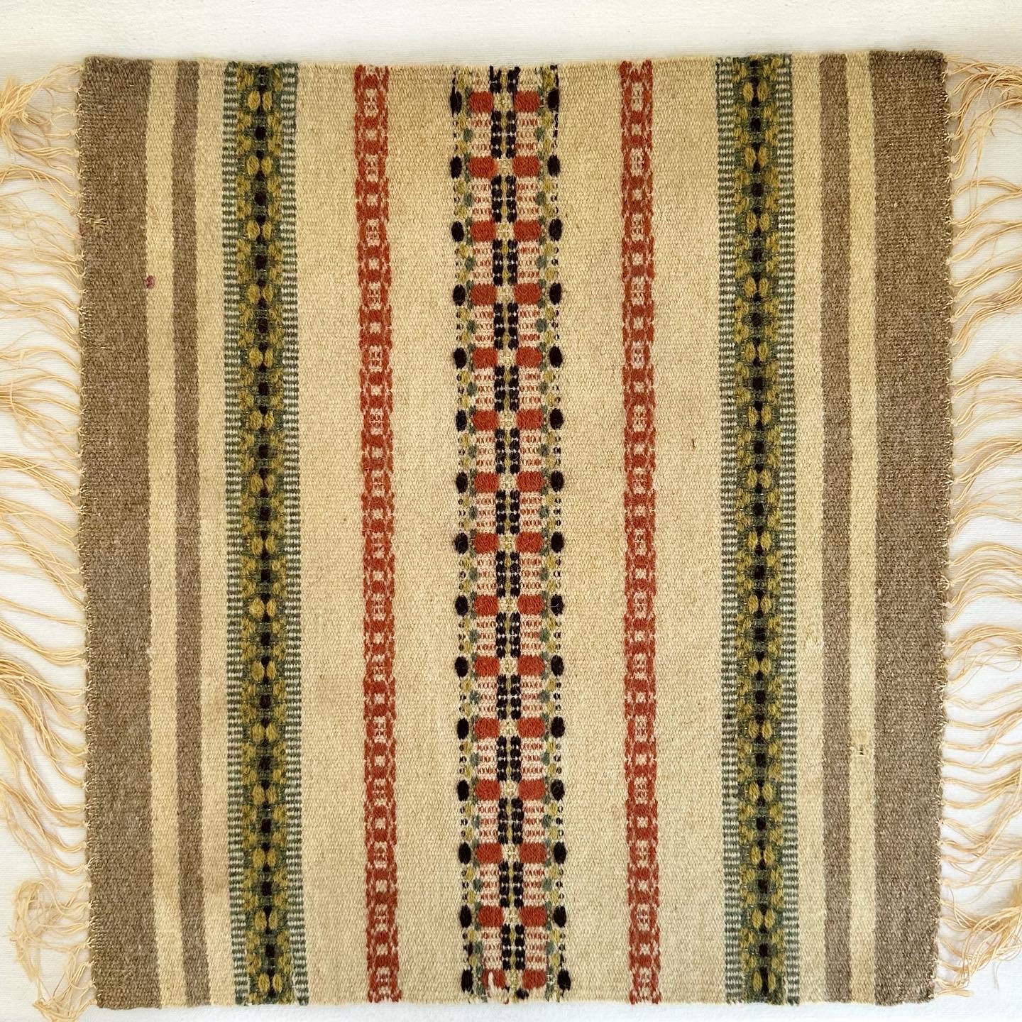 Handwoven Textile w Fringe